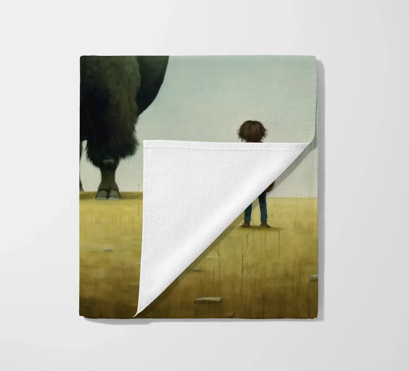 Minimo Bison telo mare da Minimal Animal Art