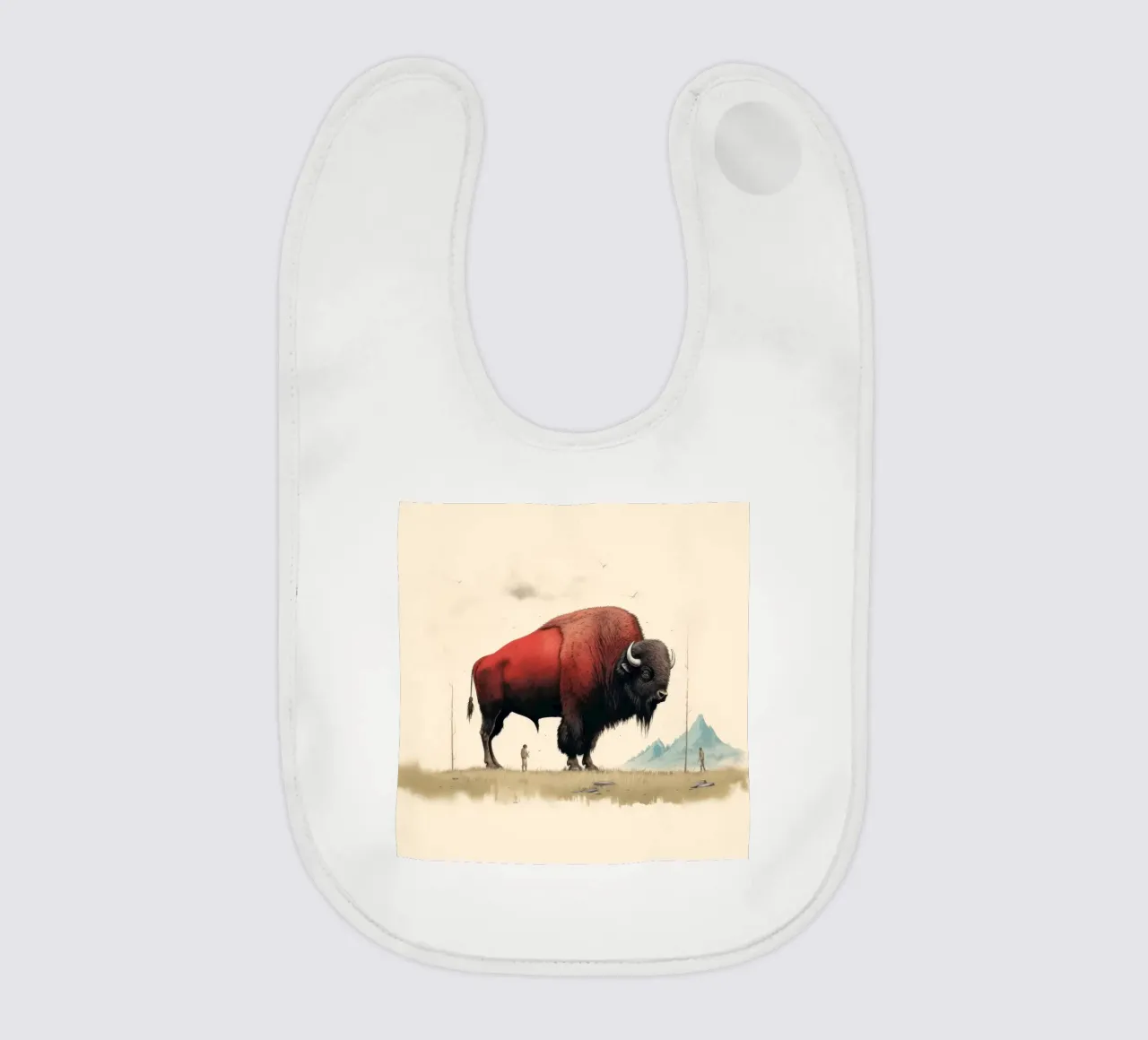 Minimo Bison bavaglino da Minimal Animal Art