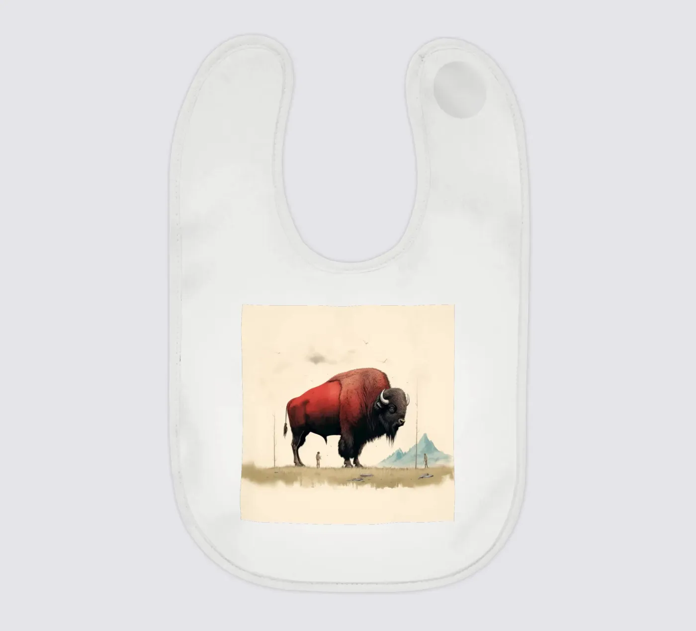 Minimo Bison bavaglino da Minimal Animal Art