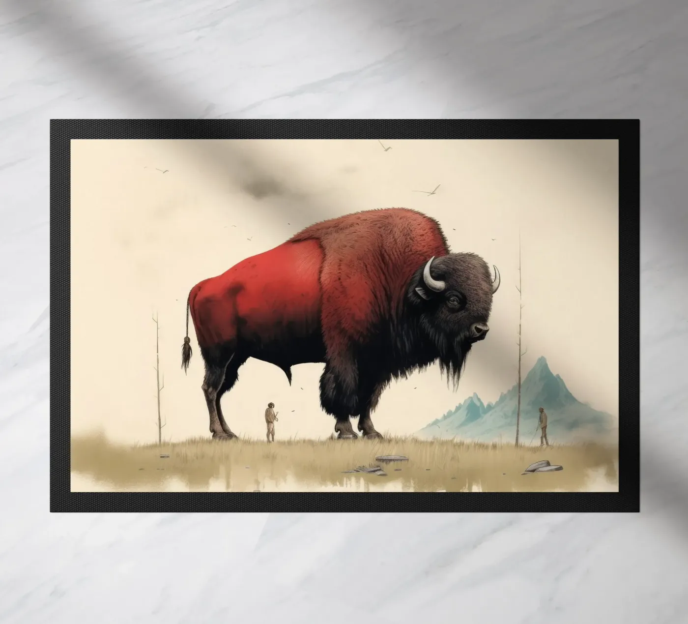 Minimo Bison zerbino da Minimal Animal Art