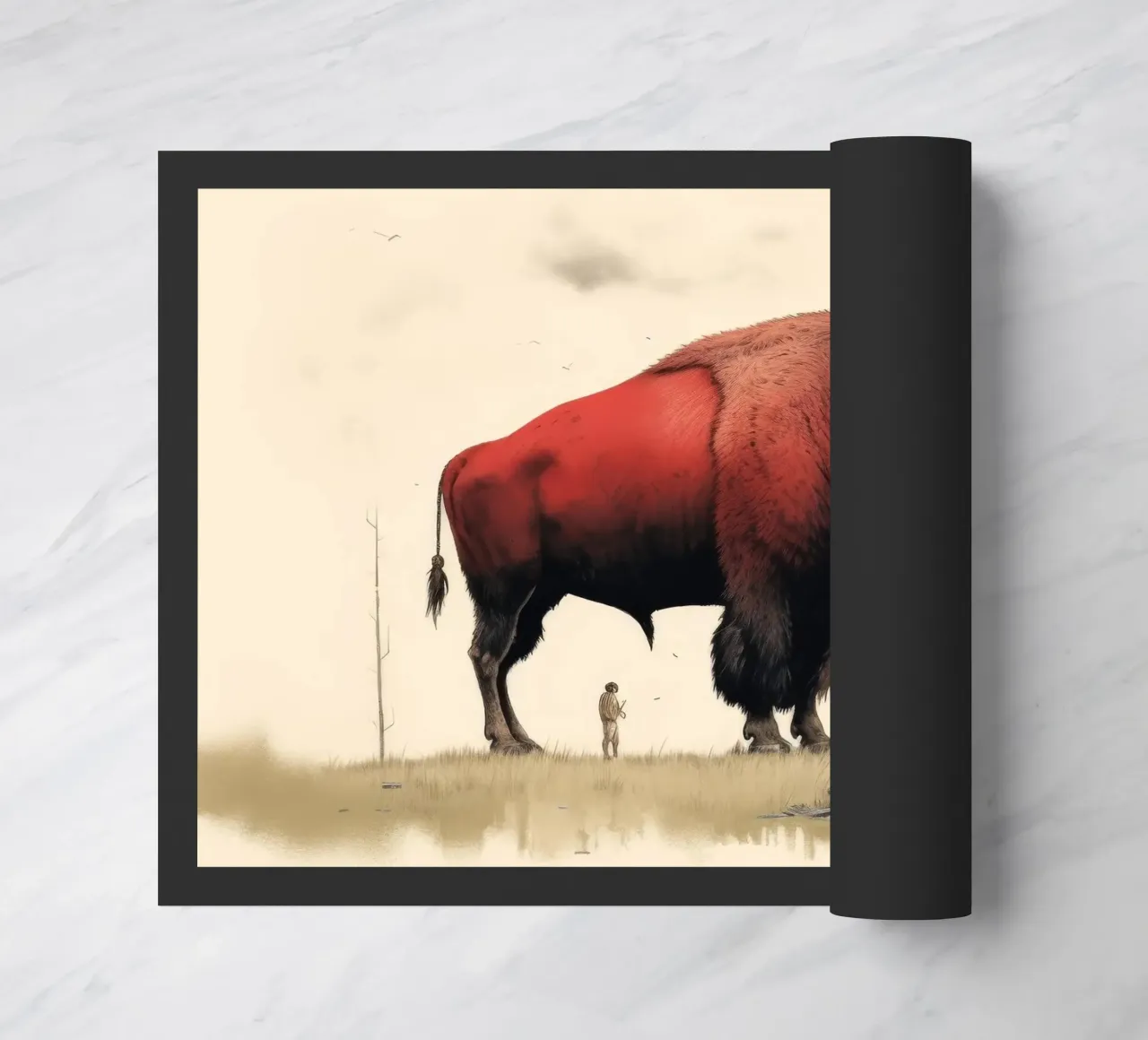 Bisonte minimo 4 zerbino da Minimal Animal Art