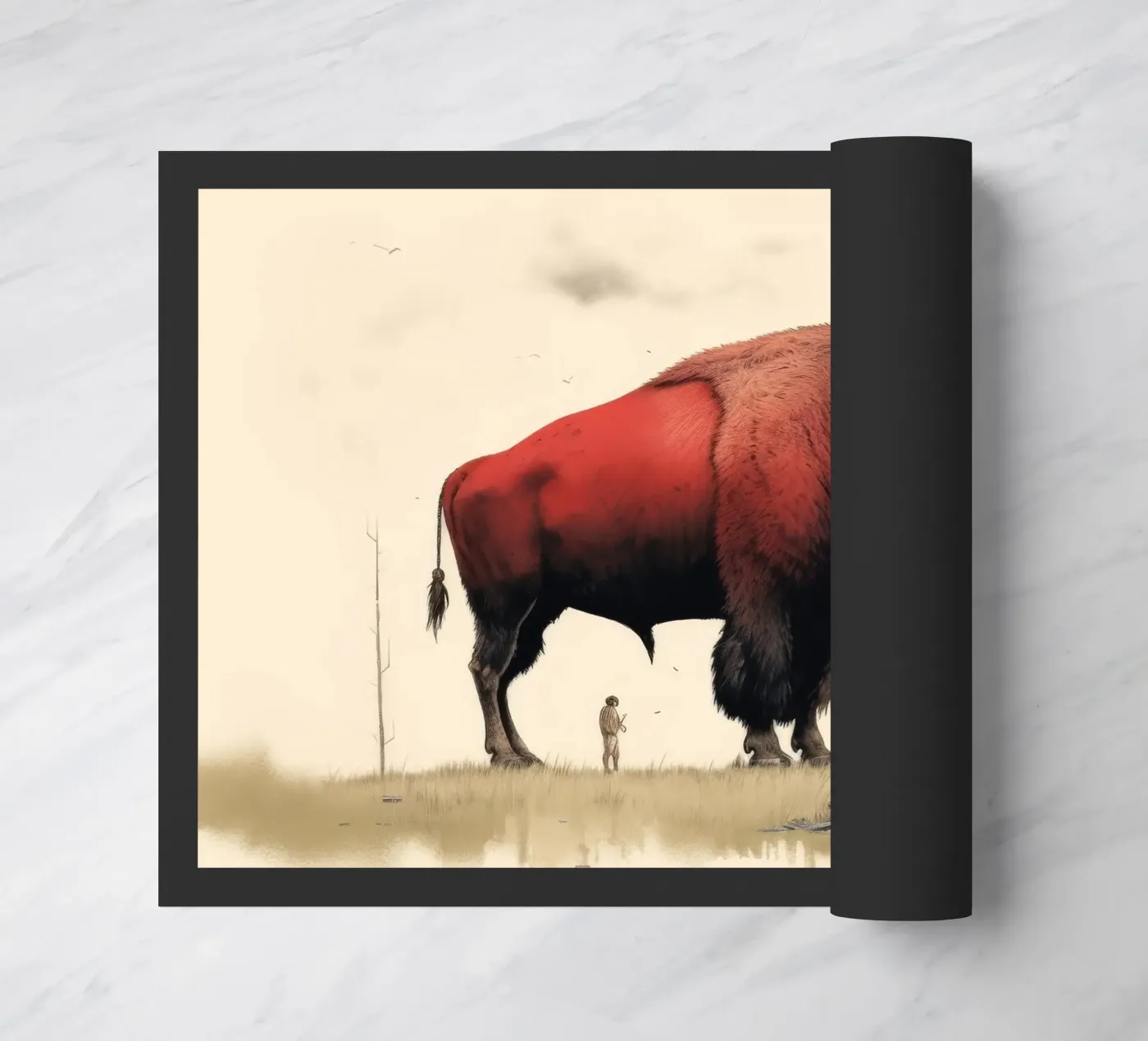Minimo Bison zerbino da Minimal Animal Art