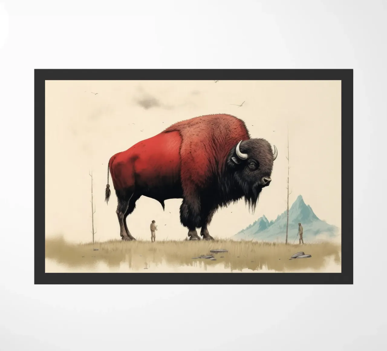 Bisonte minimo 4 zerbino da Minimal Animal Art