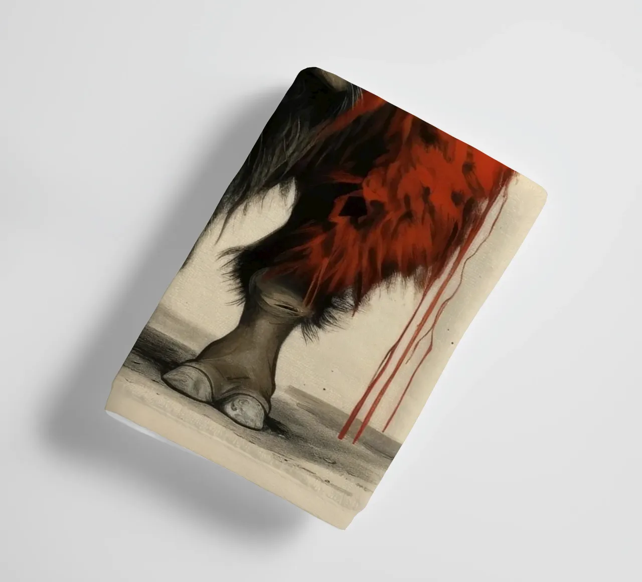 Bisonte minimo 1 asciugamano da bagno da Minimal Animal Art