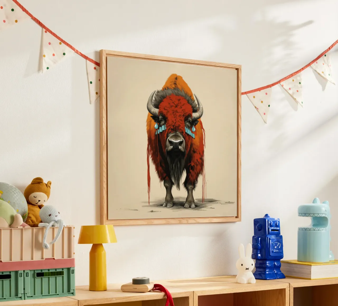 Bisonte minimo 1 plexiglass da Minimal Animal Art