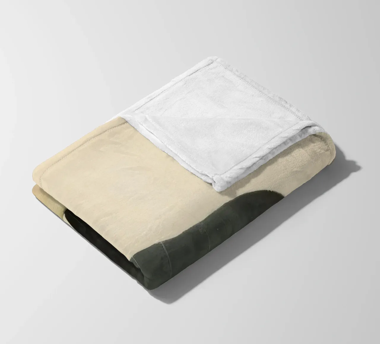 Orso nero minimo 2 coperta in pile da Minimal Animal Art