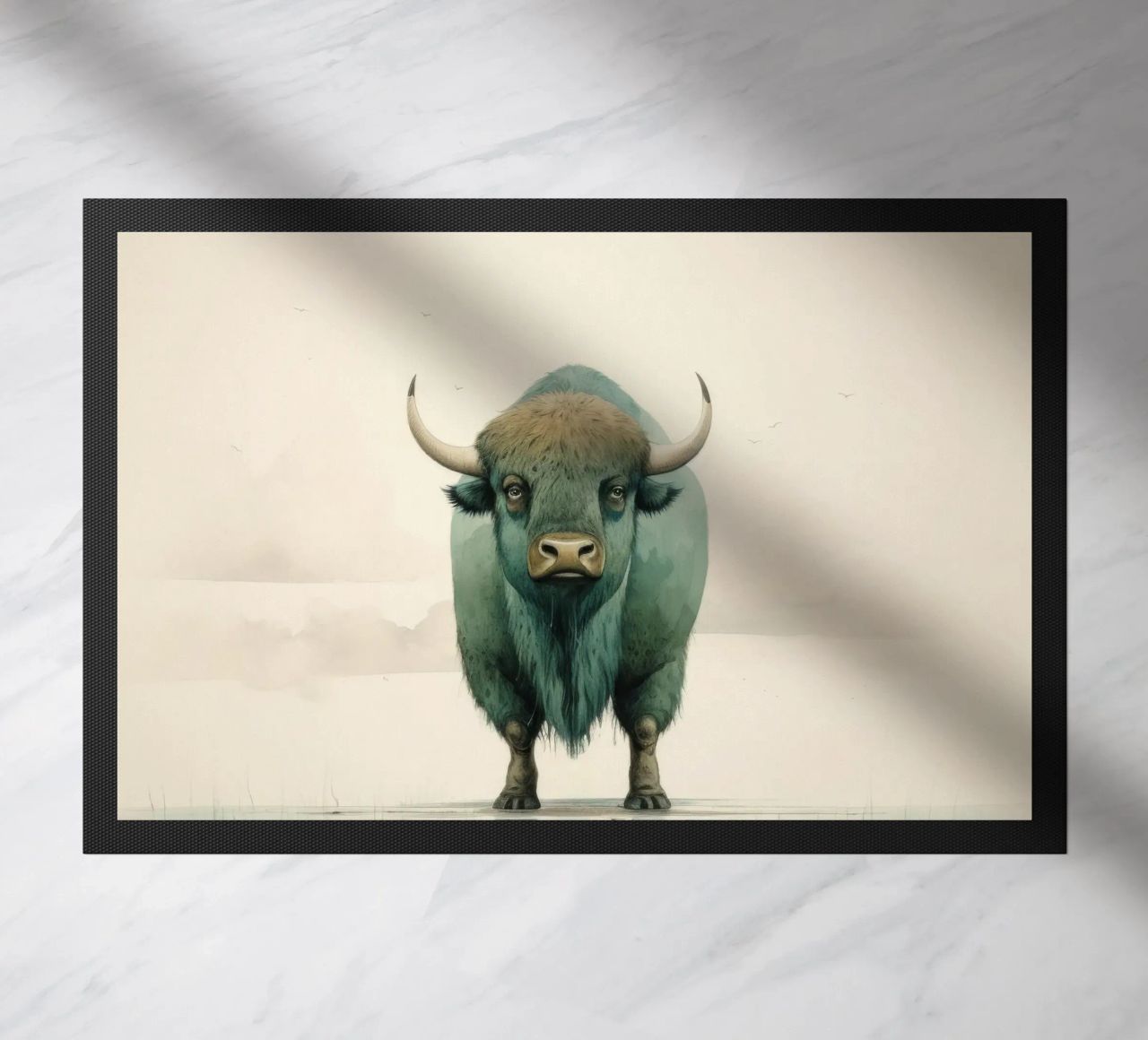 Bufalo minimo 2 zerbino da Minimal Animal Art