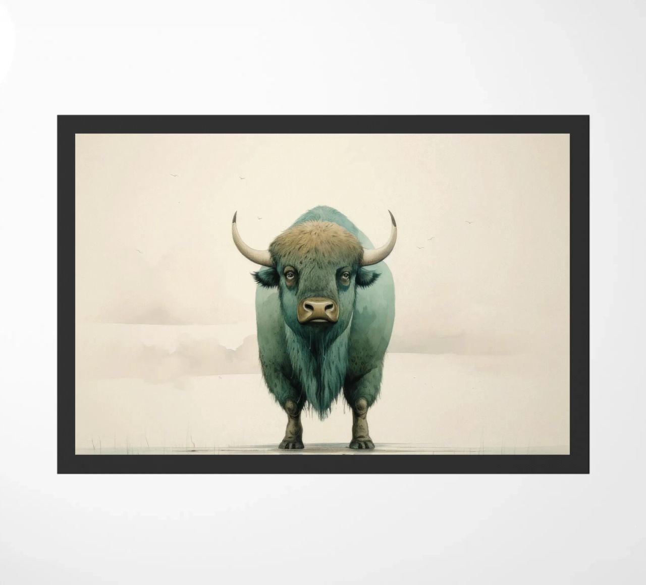 Bufalo minimo 2 zerbino da Minimal Animal Art