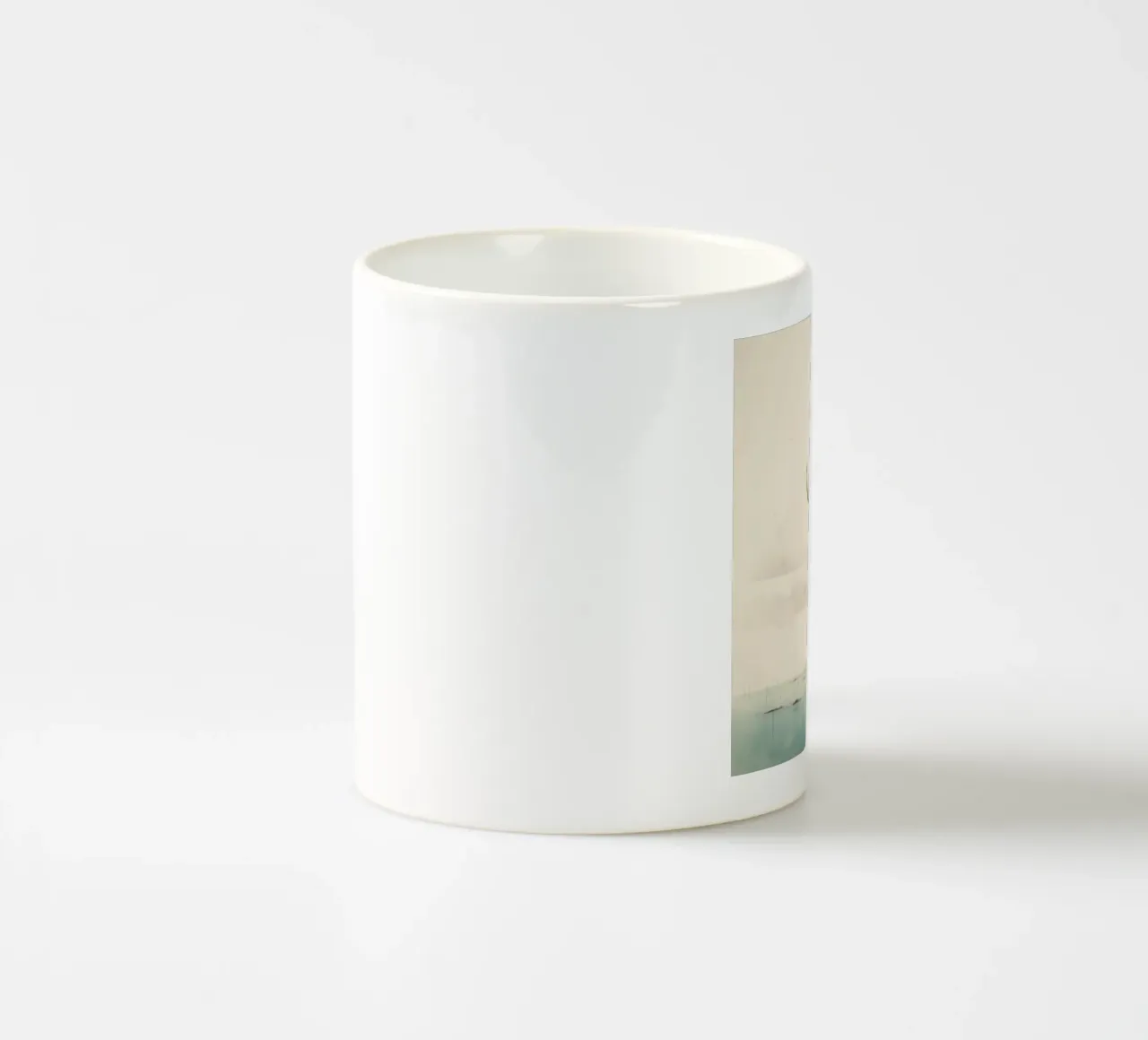 Minimal Büffel 2 Keramik Tasse von Minimal Animal Art