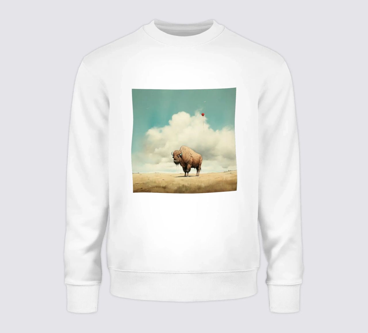 Bufala minima 3 felpa da Minimal Animal Art