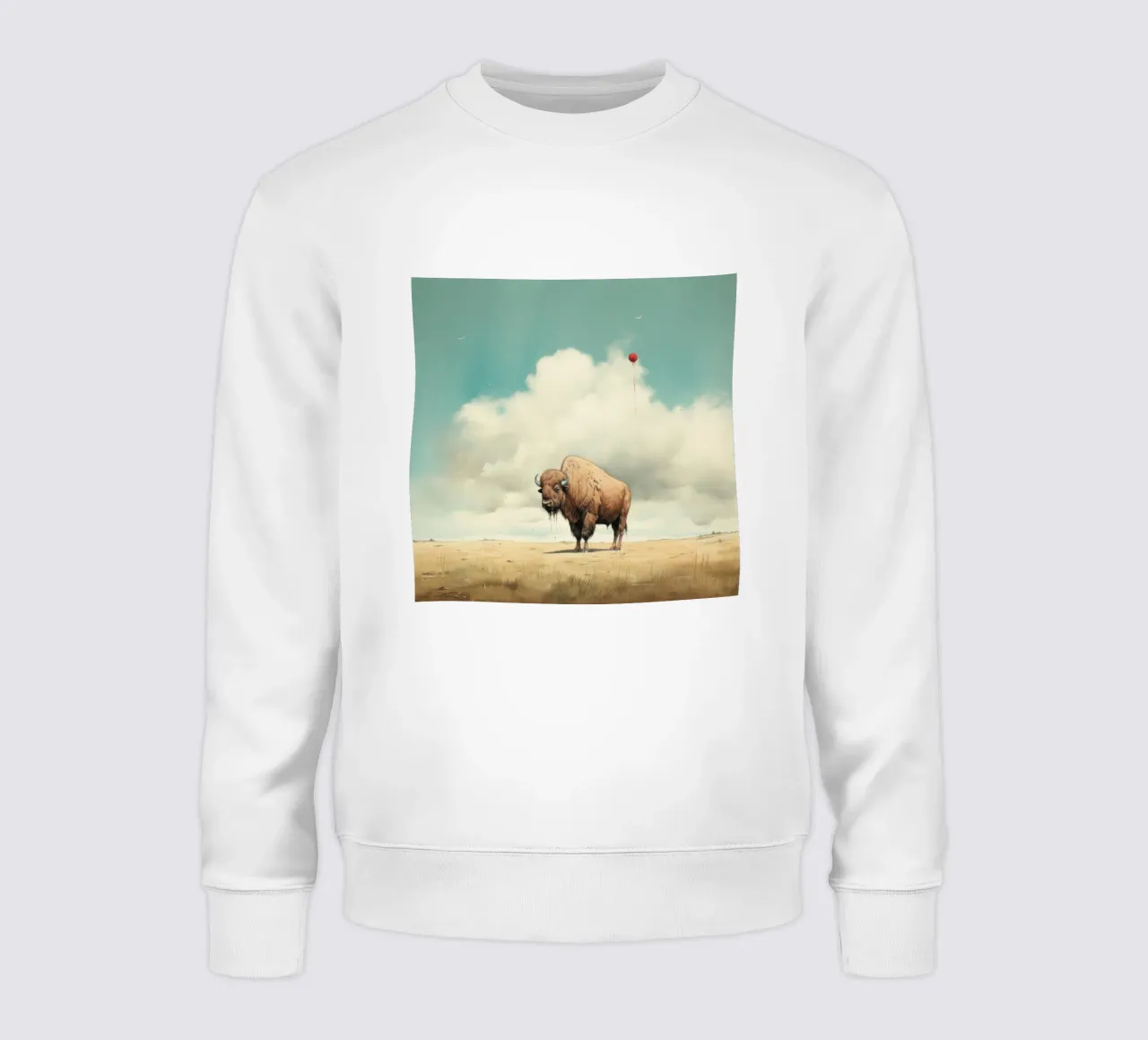 Bufala minima 3 felpa da Minimal Animal Art