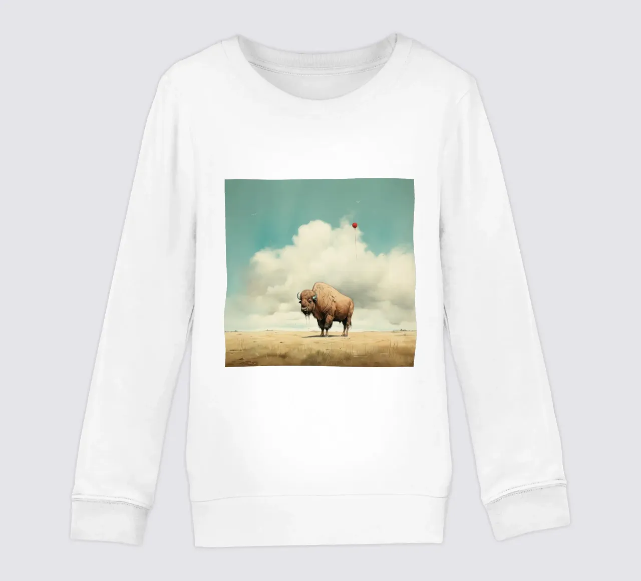 Bufala minima 3 felpa bambino da Minimal Animal Art