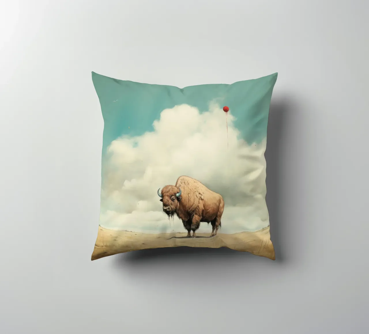 Bufala minima 3 cuscino da Minimal Animal Art