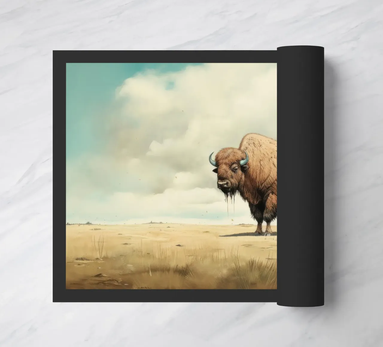Minimal Buffalo zerbino da Minimal Animal Art