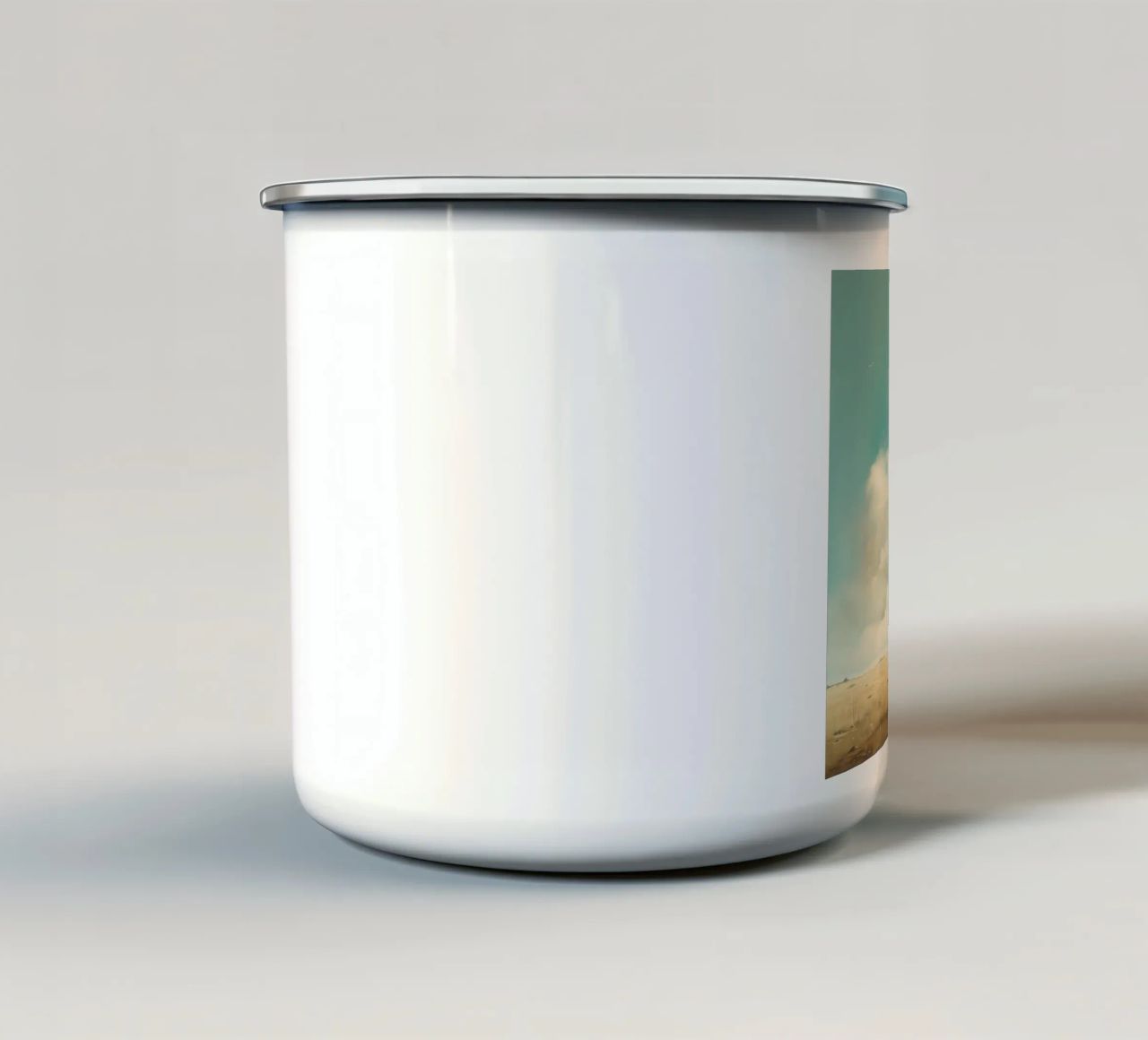 Bufala minima 3 tazza in smalto da Minimal Animal Art