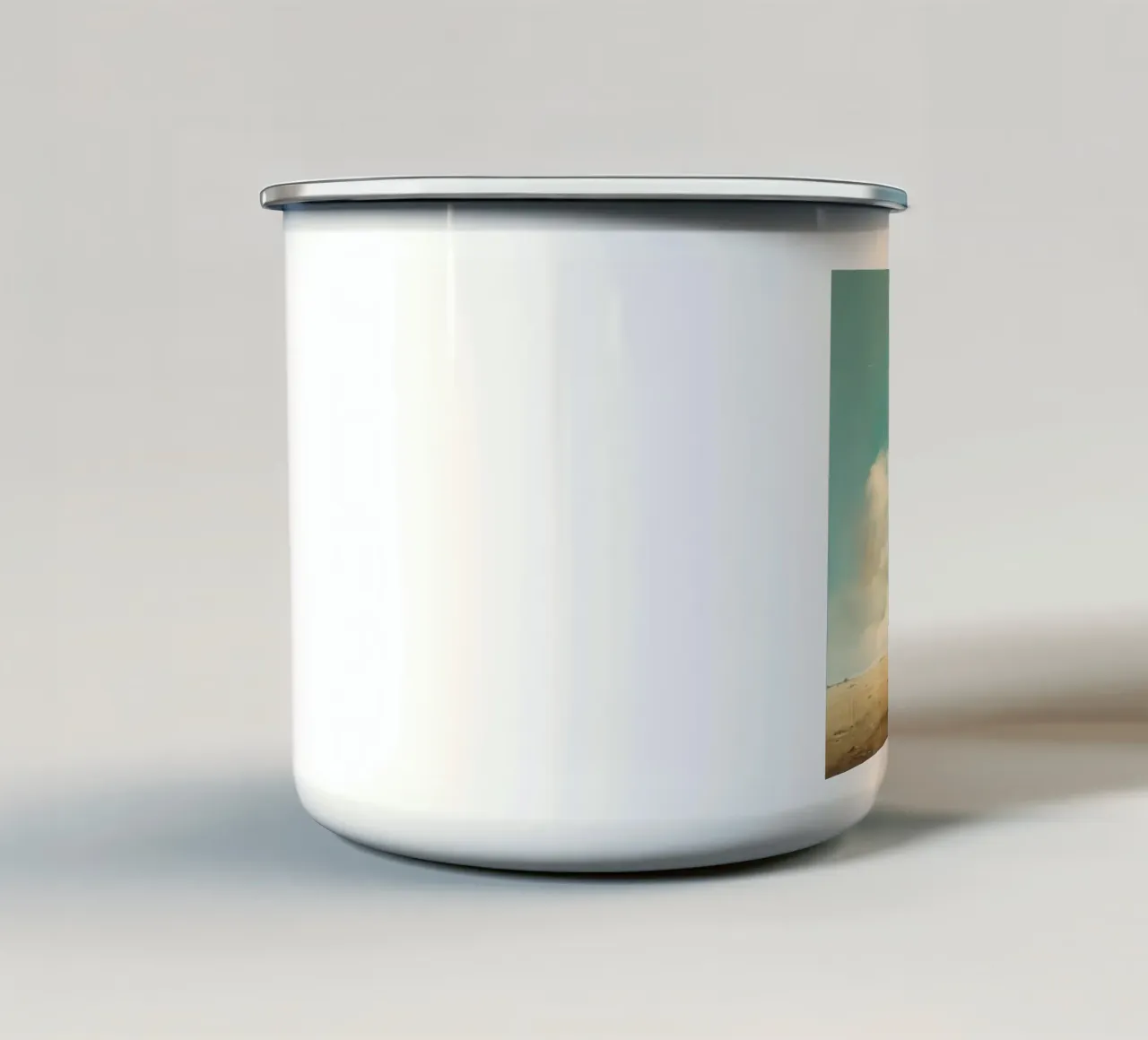 Búfalo mínimo 3 taza de esmalte de Minimal Animal Art