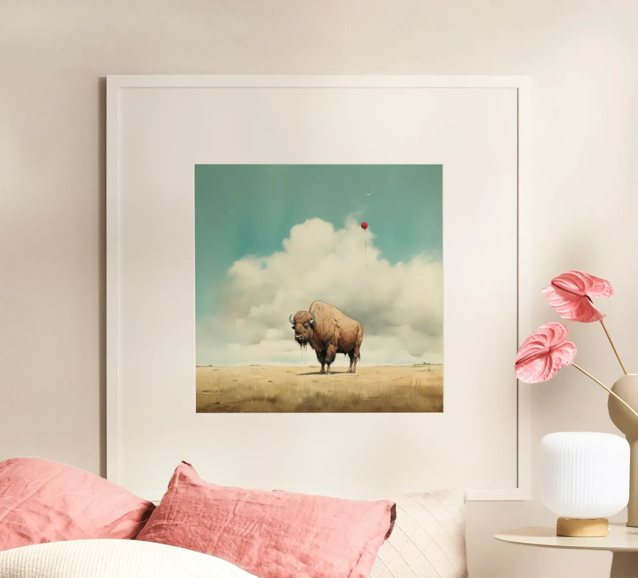 Bufala minima 3 poster da Minimal Animal Art