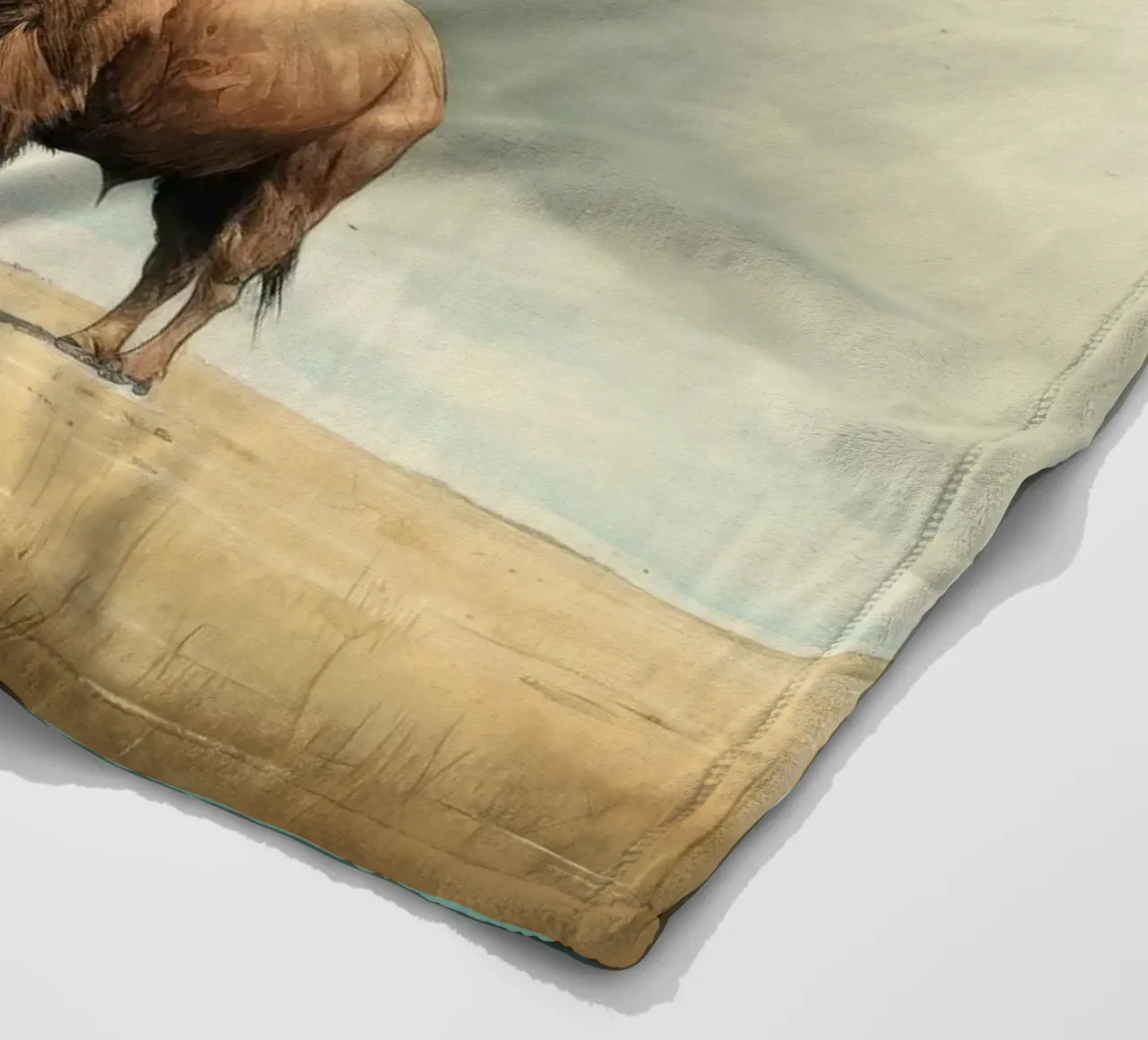 Bufala minima 3 coperta in pile da Minimal Animal Art