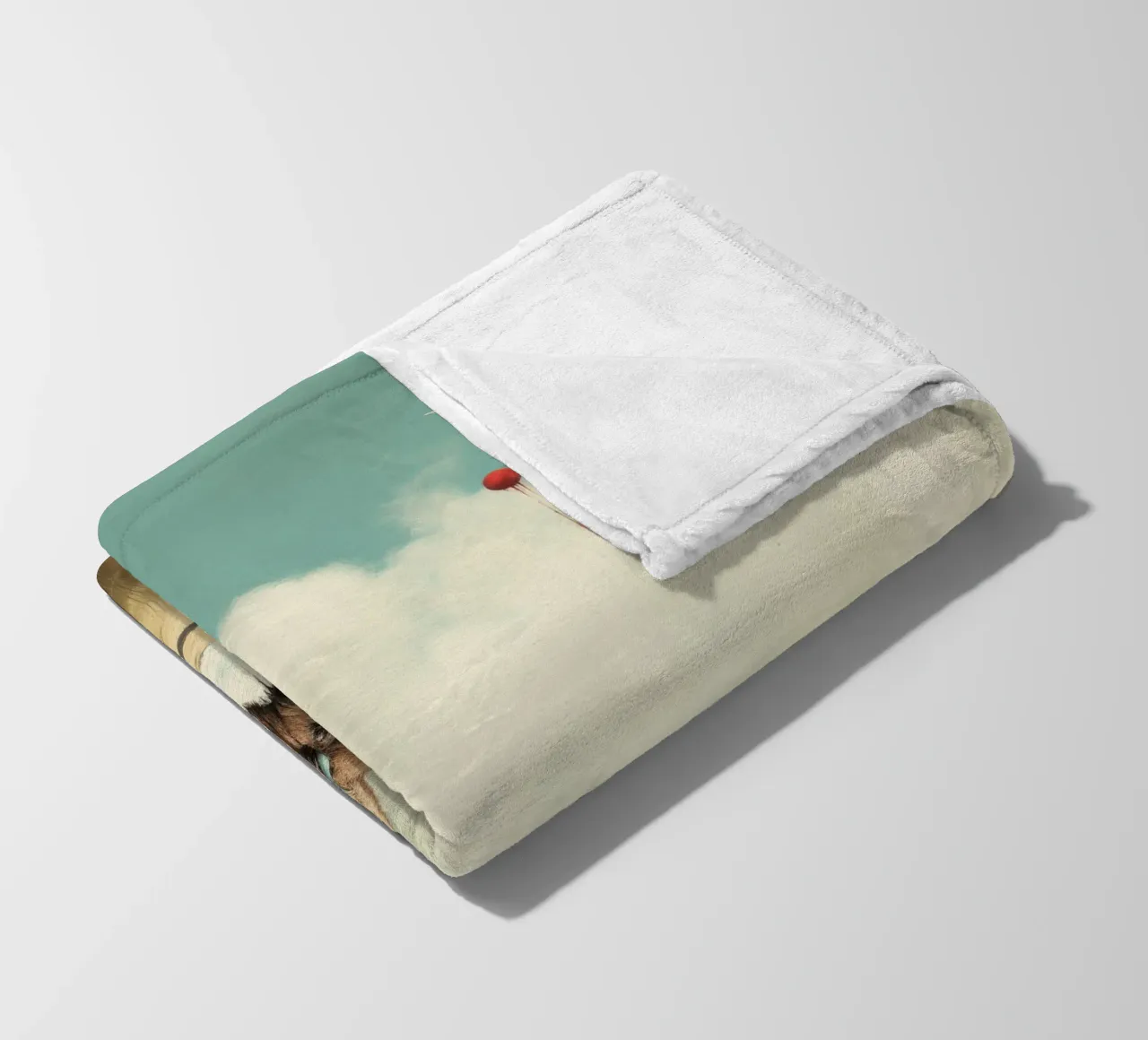 Bufala minima 3 coperta in pile da Minimal Animal Art