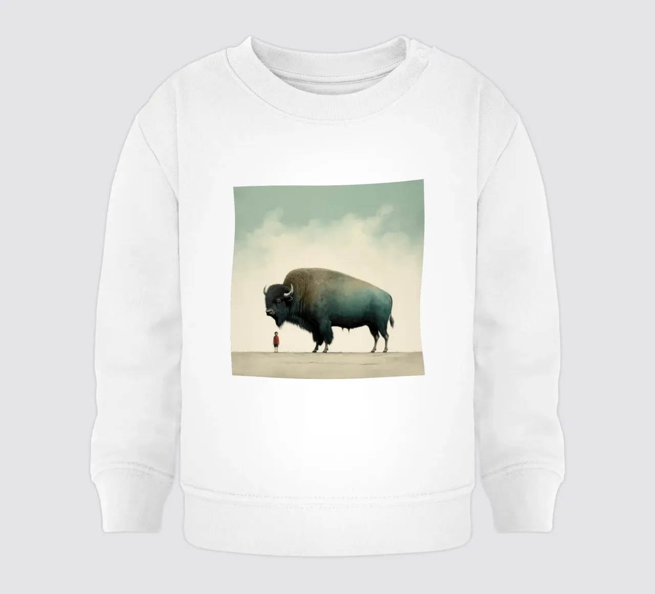 Bufala minima 4 felpa neonato da Minimal Animal Art