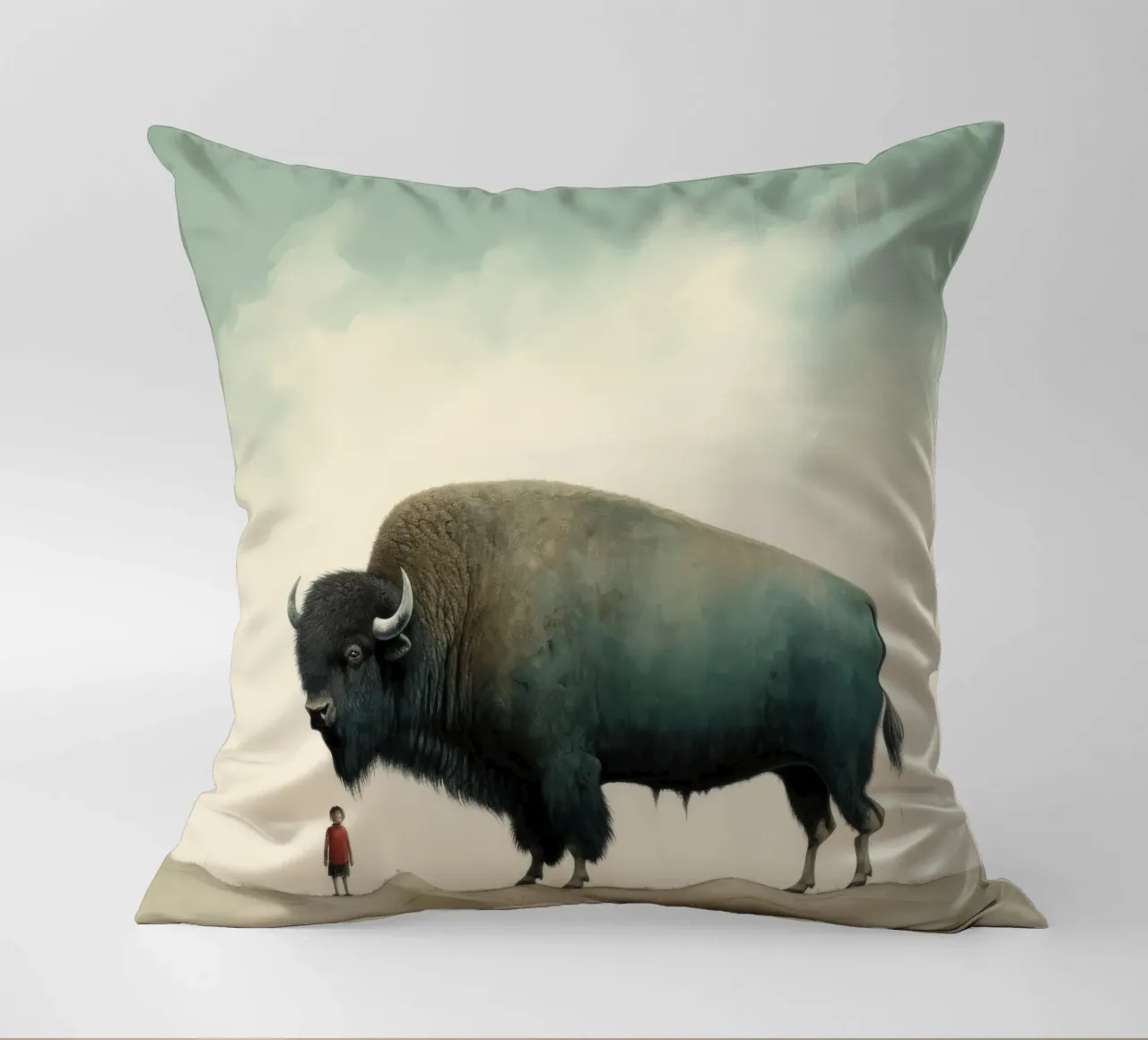 Bufala minima 4 cuscino da Minimal Animal Art
