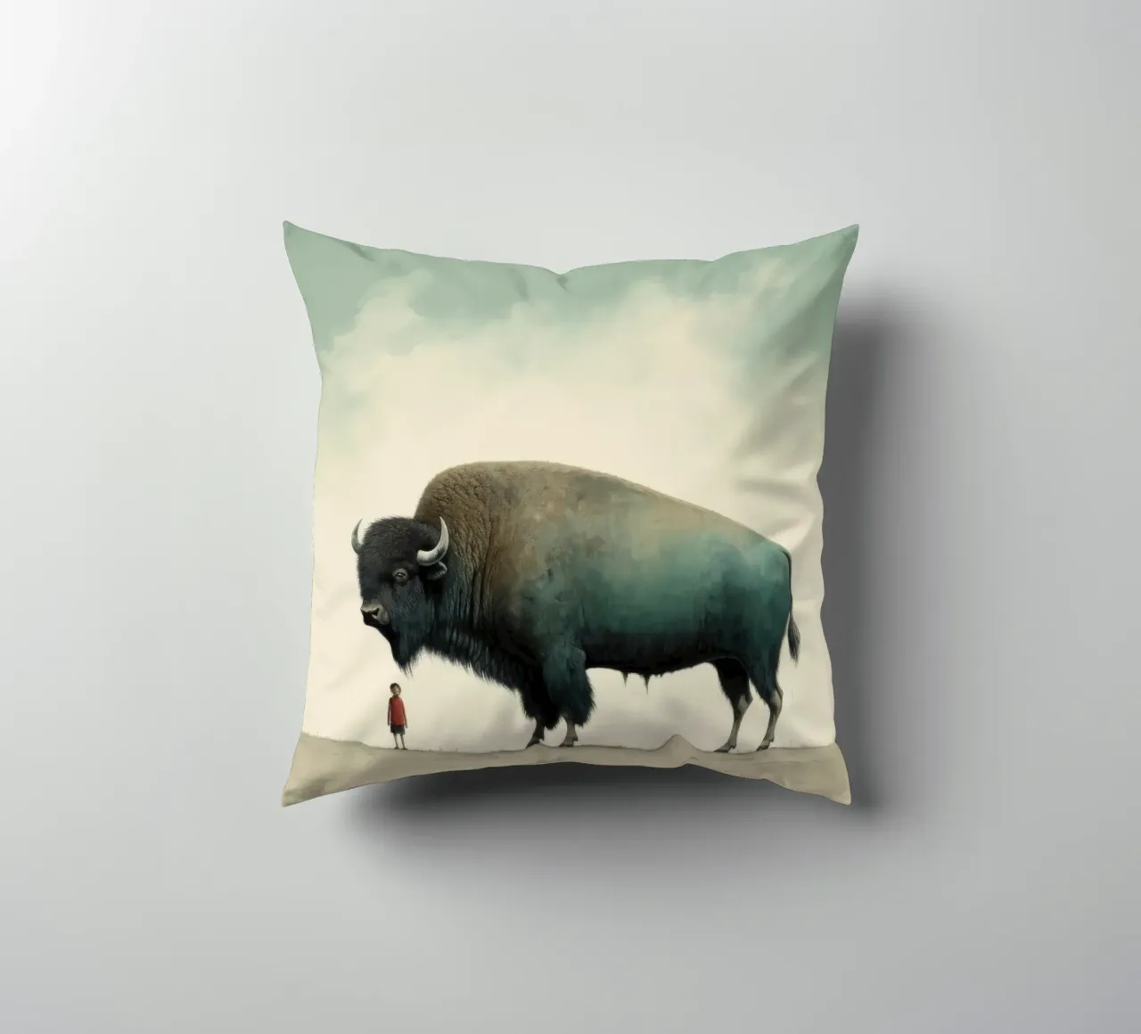 Bufala minima 4 cuscino da Minimal Animal Art