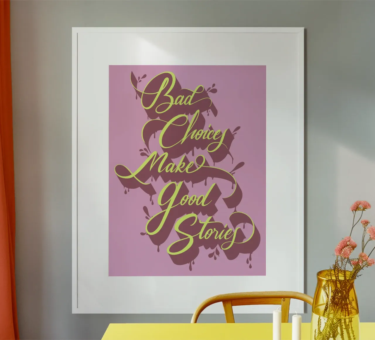 Bad choices make good stories carta hahnemühle da Glettering