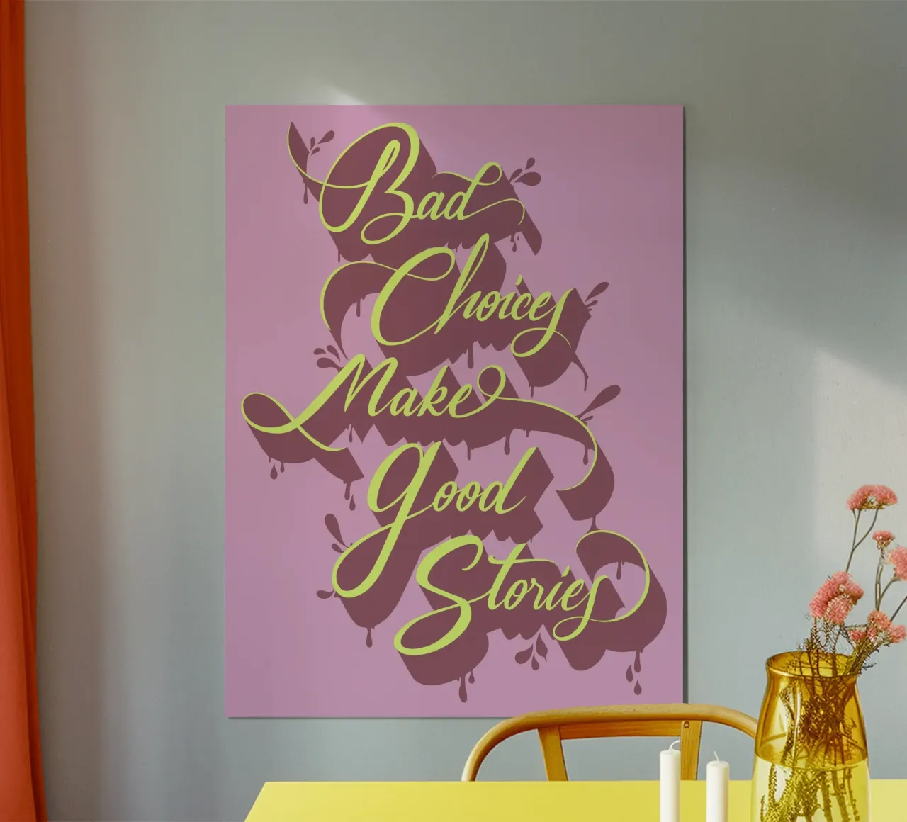 Bad choices make good stories carta hahnemühle da Glettering