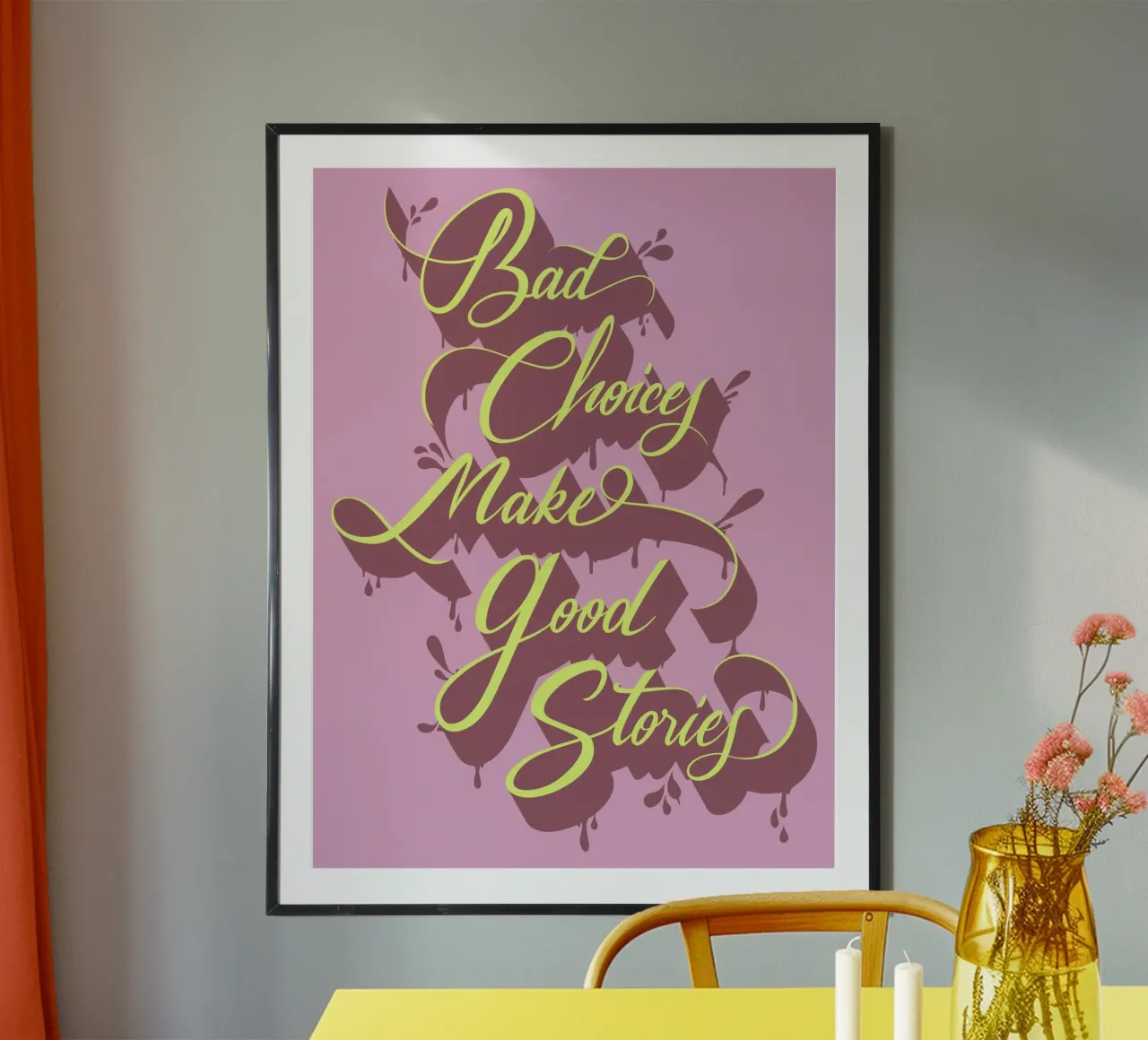 Bad choices make good stories carta hahnemühle da Glettering