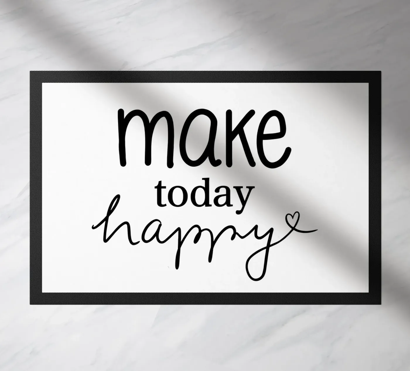 Make today happy deurmat van keinkonzept