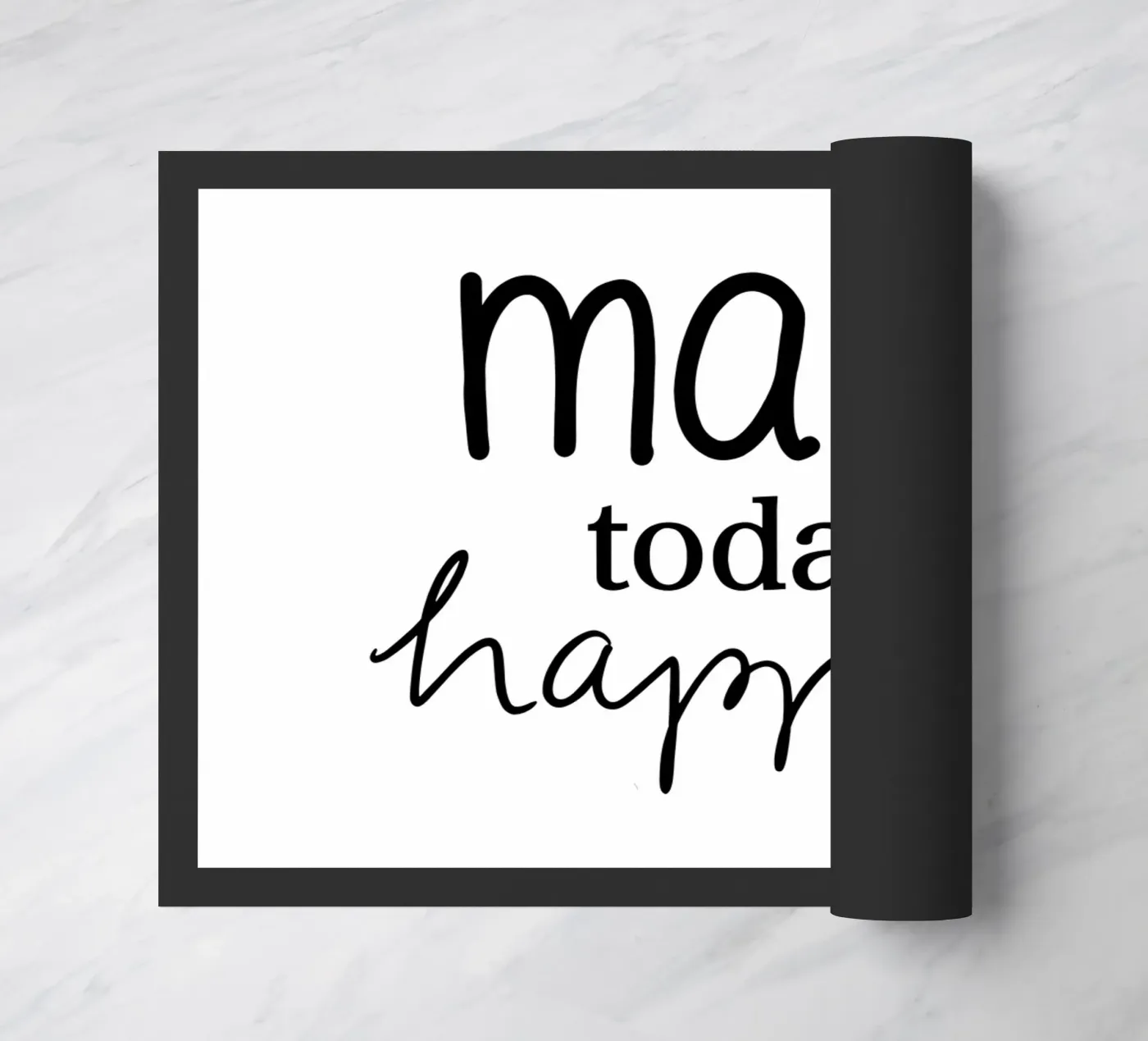 Make today happy deurmat van keinkonzept