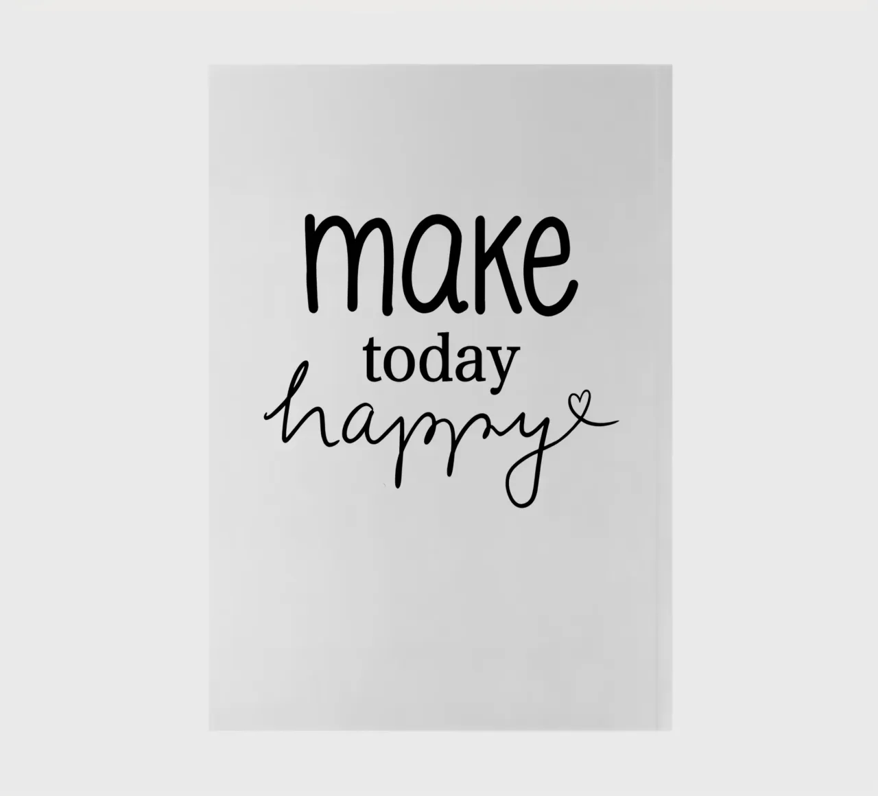 Make today happy notebook by keinkonzept