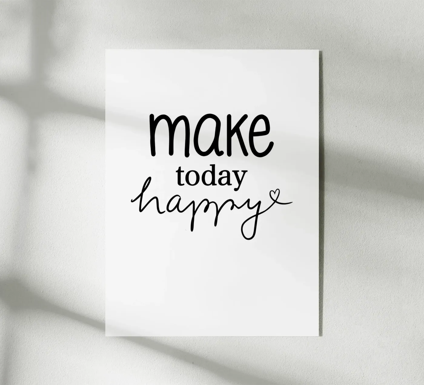 Make today happy Acryl-Glas von keinkonzept