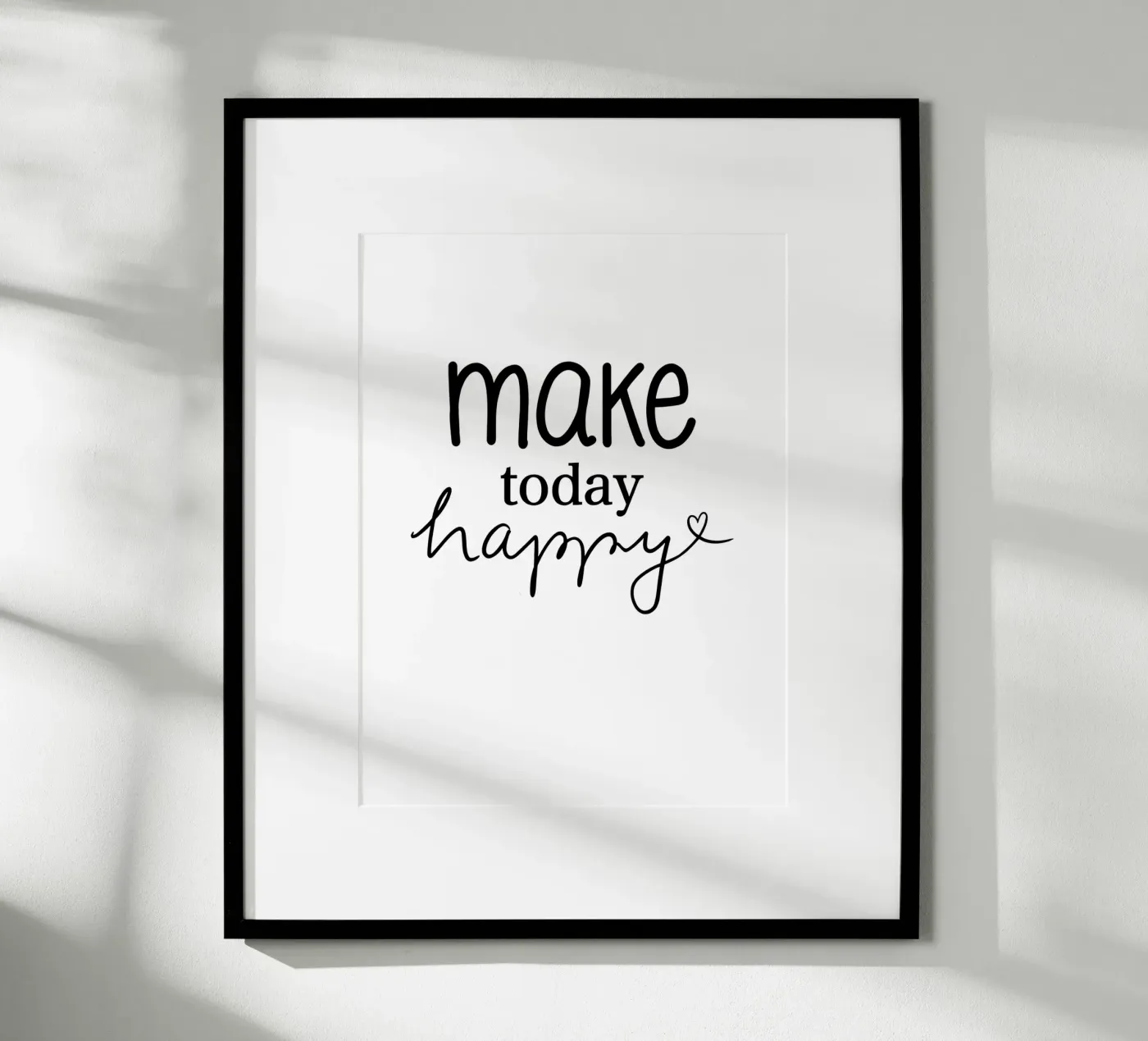 Make today happy poster van keinkonzept
