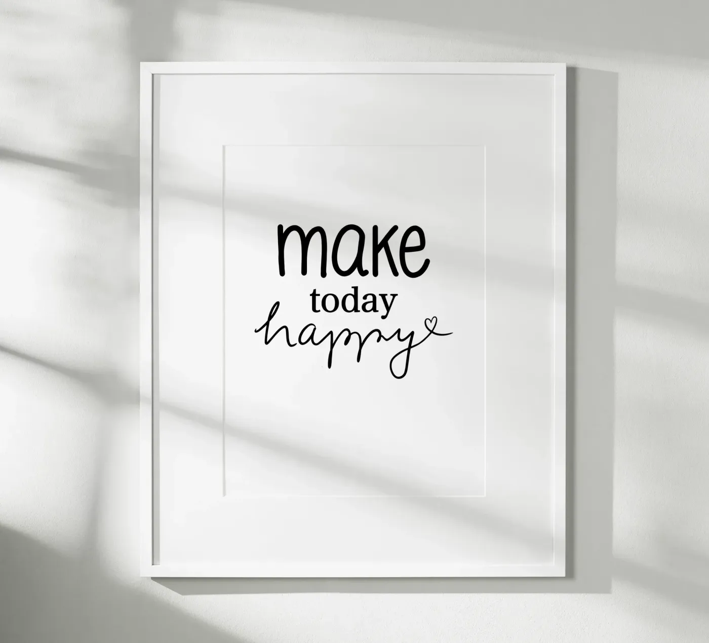 Make today happy poster van keinkonzept