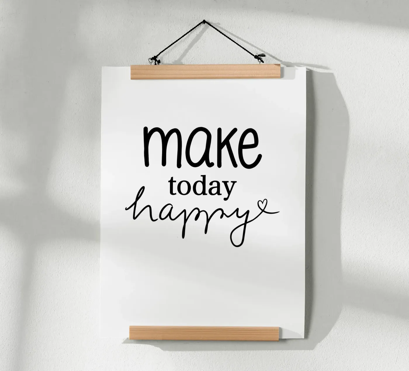 Make today happy poster van keinkonzept