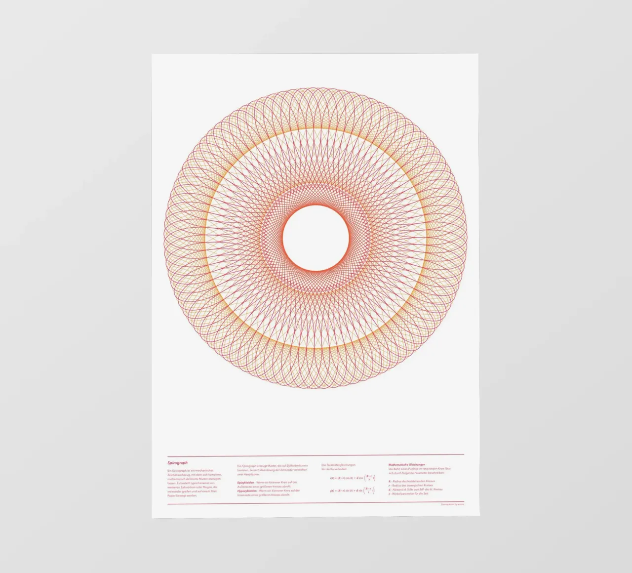 Spirograph Series - A03 pellicola backlit da zimmerkunst