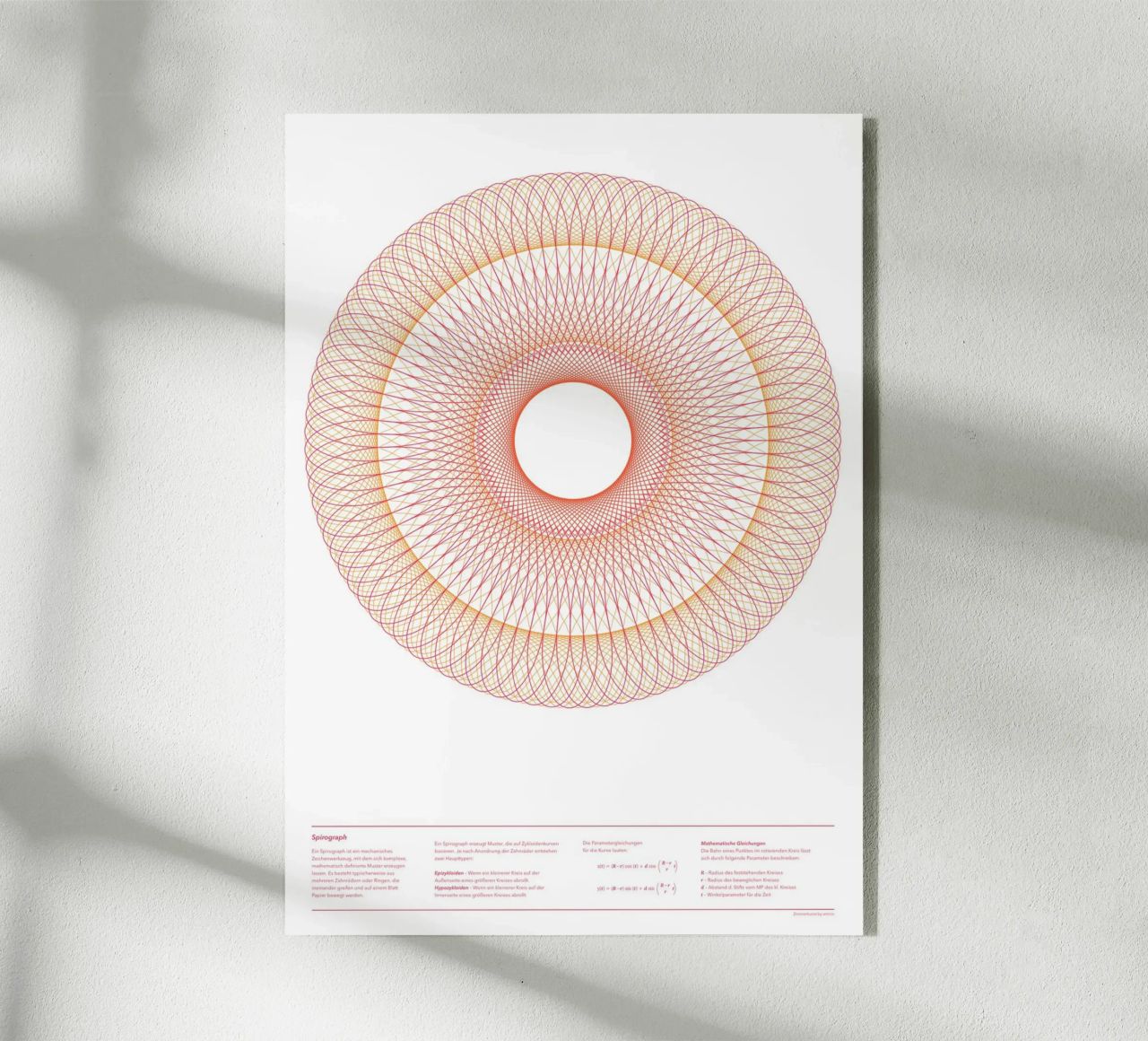 Spirograph Series - A03 metacrilato de zimmerkunst
