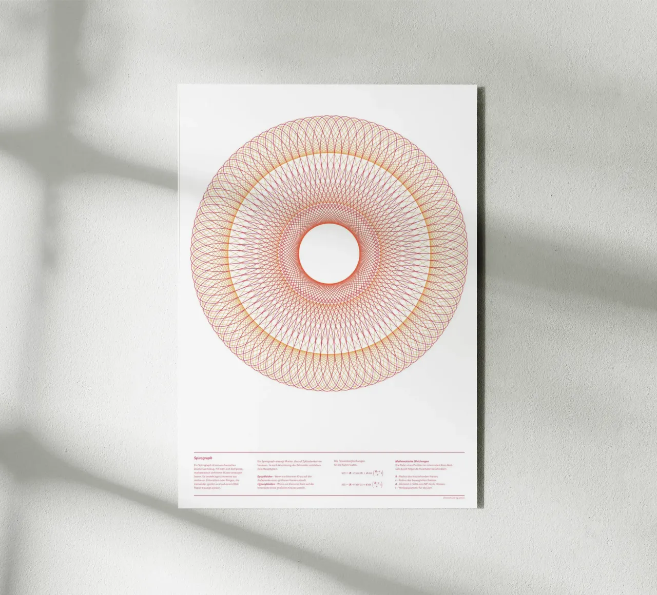 Spirograph Series - A03 pannello forex da zimmerkunst