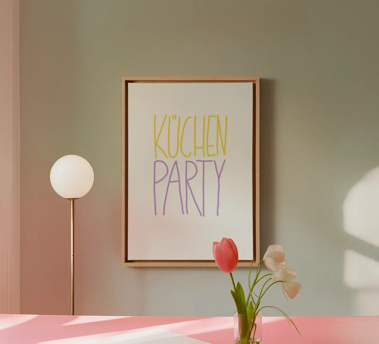 Küchenparty canvas met Baklijst van STOLZE GRAFIK