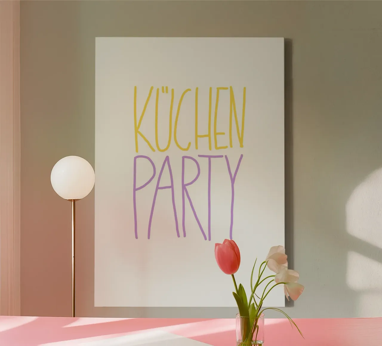 Küchenparty canvas met Baklijst van STOLZE GRAFIK