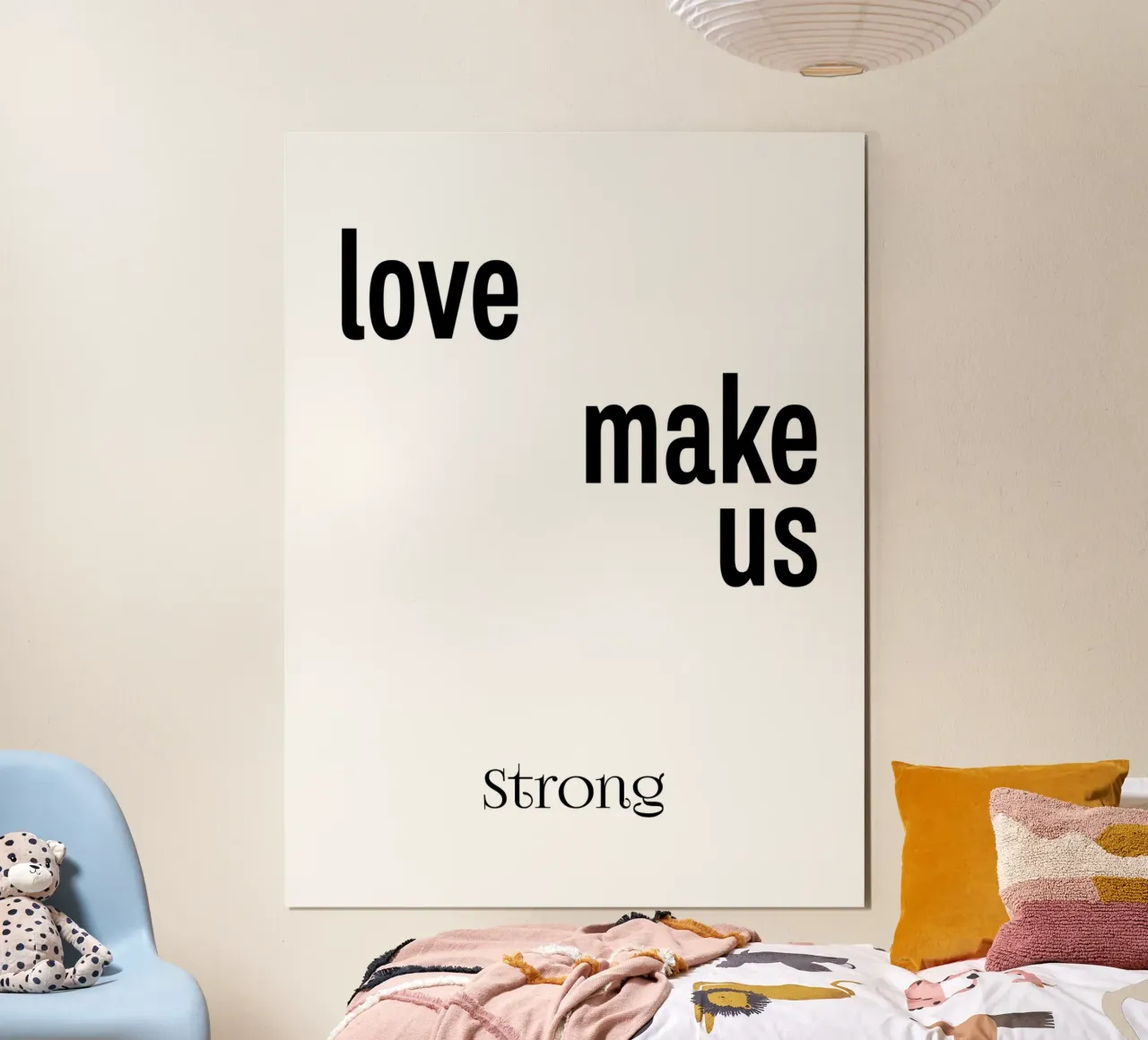 L'amore ci rende forti Tipografia carta hahnemühle da YV TYPOGRAPHY