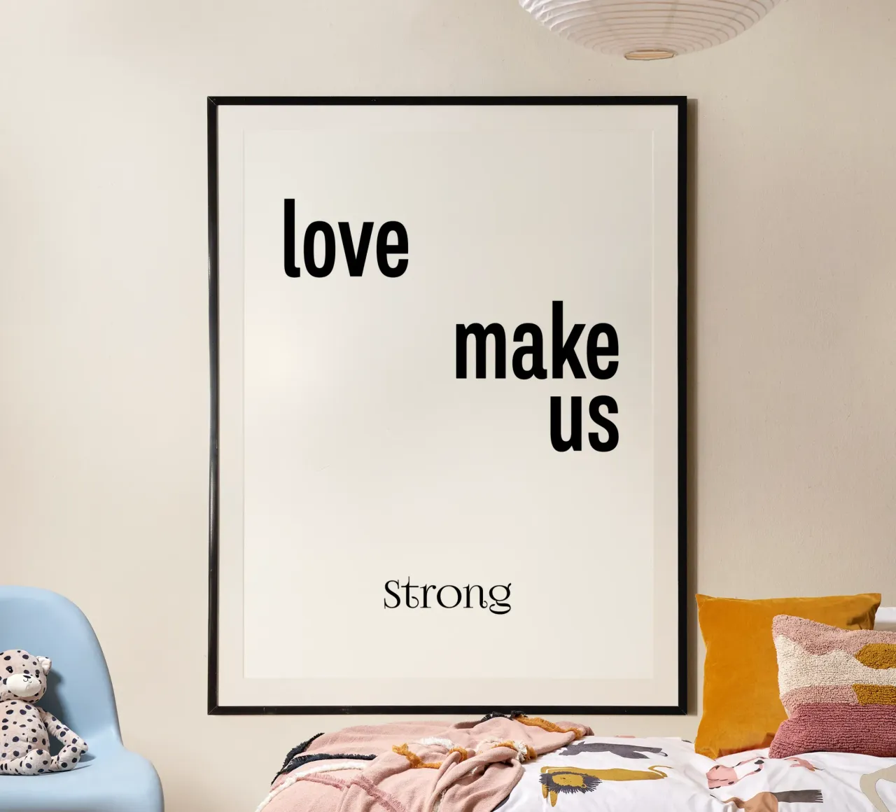L'amore ci rende forti Tipografia carta hahnemühle da YV TYPOGRAPHY