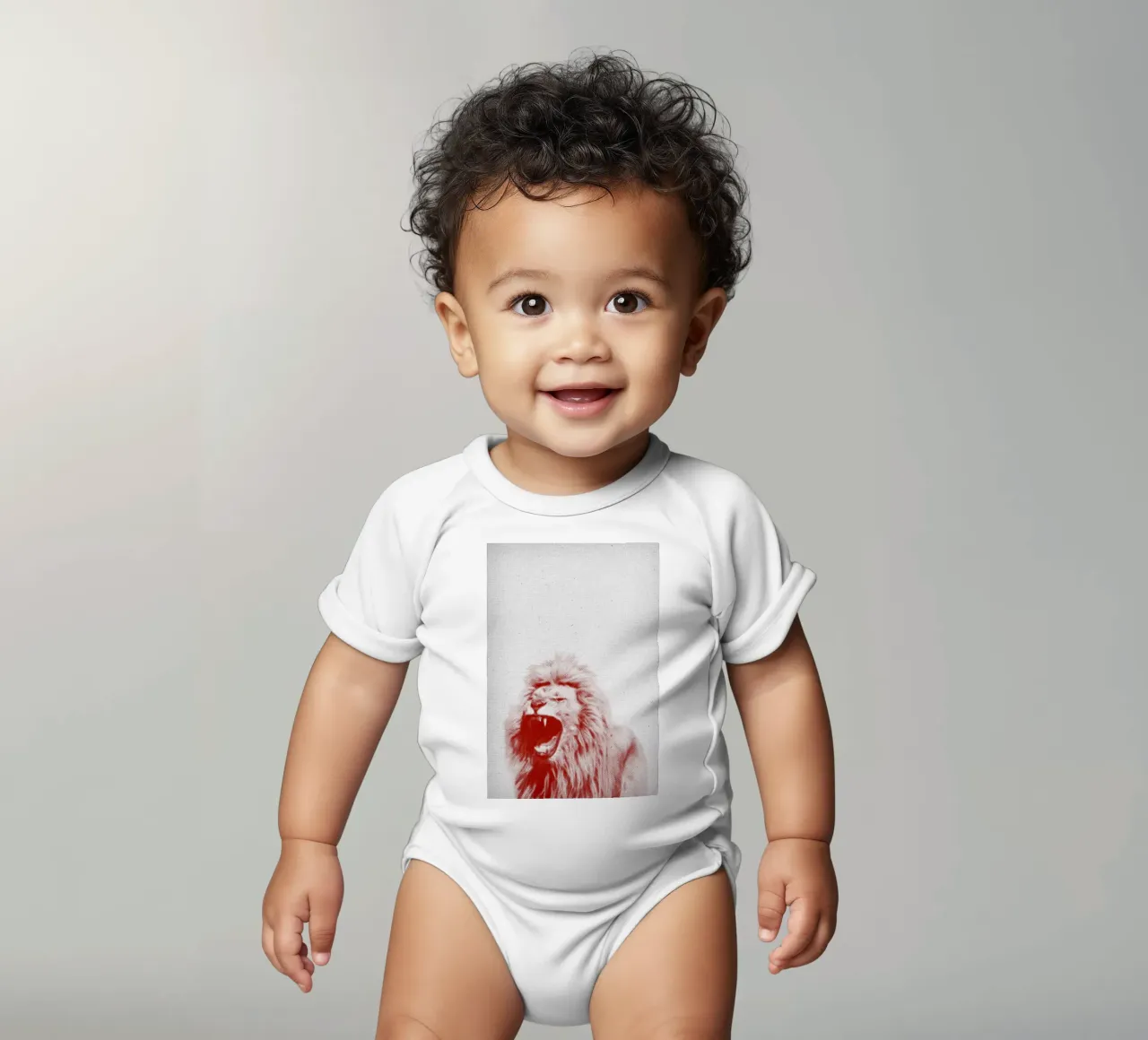 Lion body neonato maniche corte da Froilein Juno