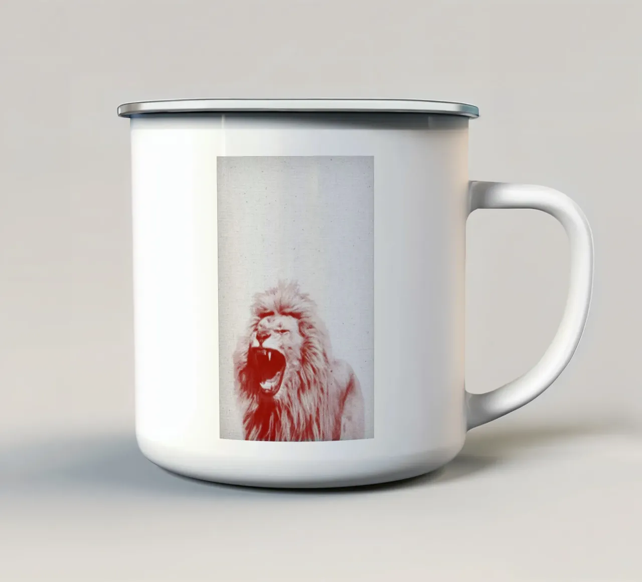 Lion tazza in smalto da Froilein Juno