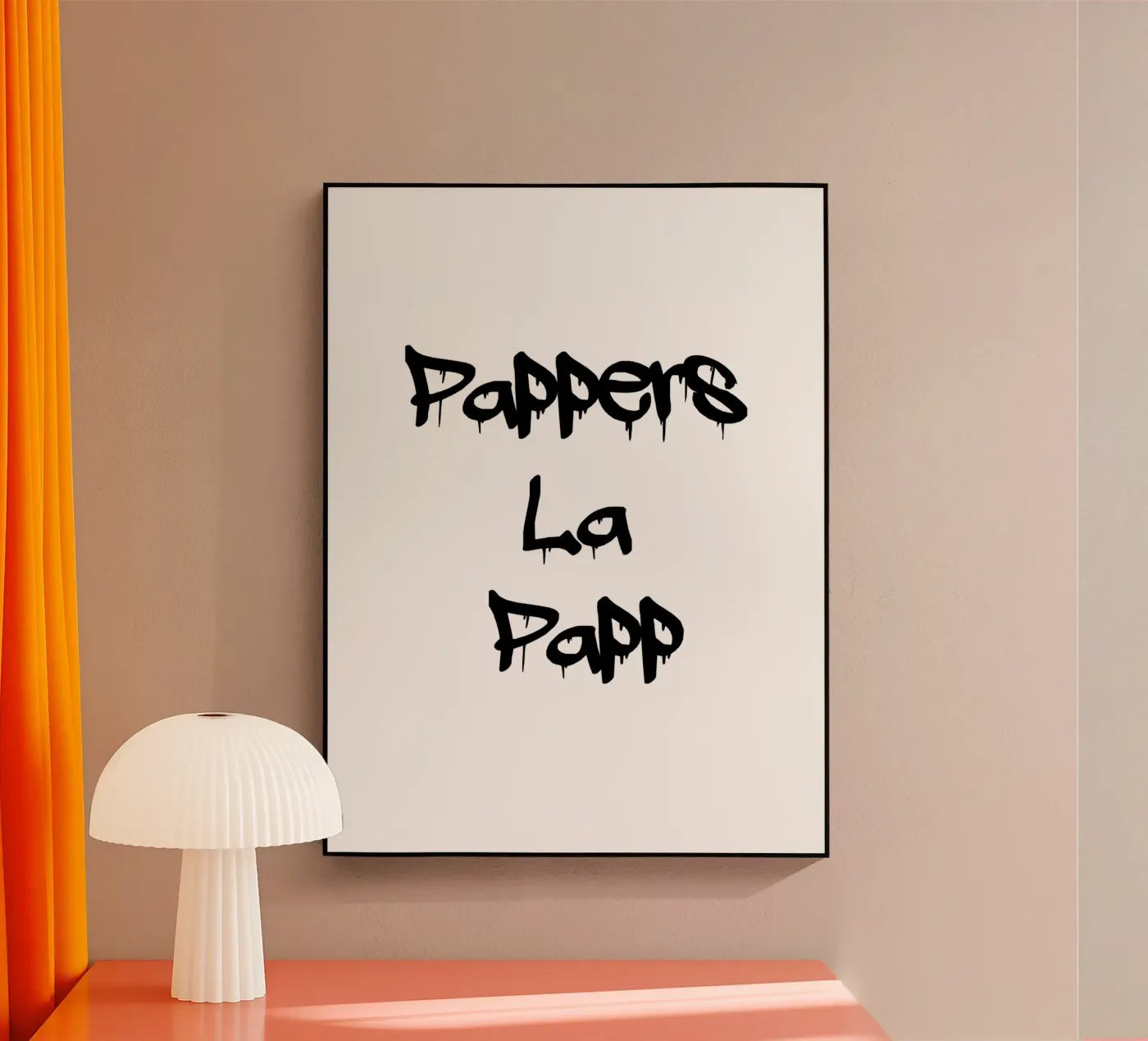 Pappers La Papp plexiglass da YV TYPOGRAPHY