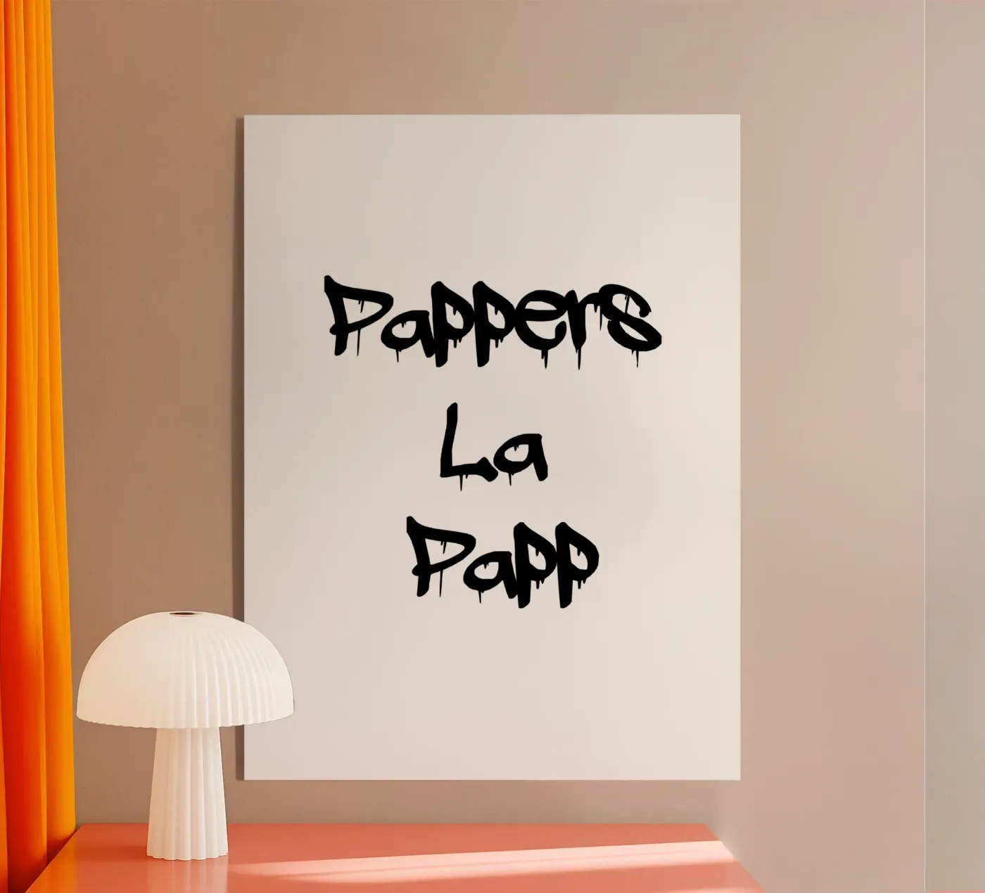 Pappers La Papp plexiglass da YV TYPOGRAPHY