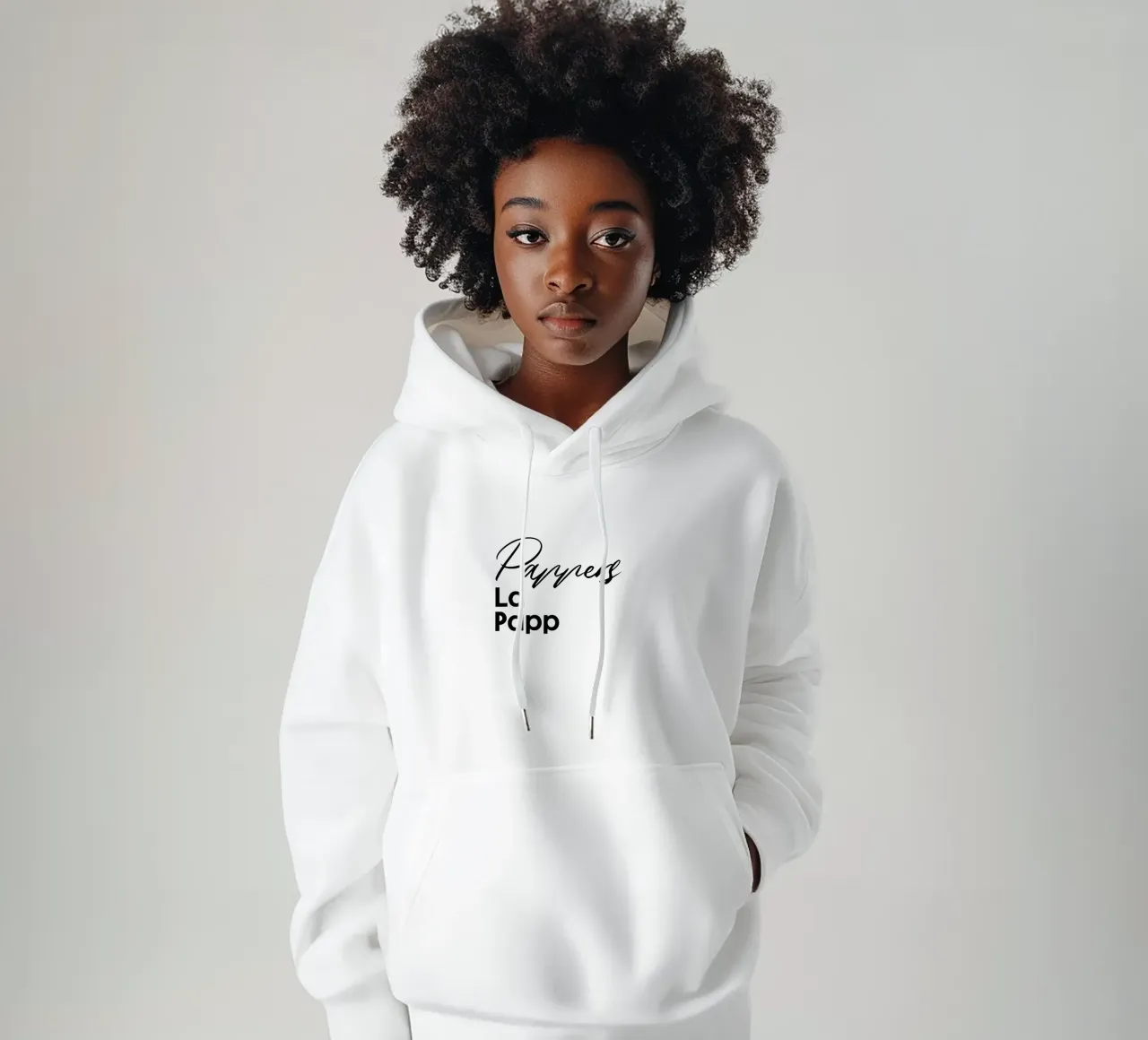 Pappers La Papp felpa con cappuccio da YV TYPOGRAPHY