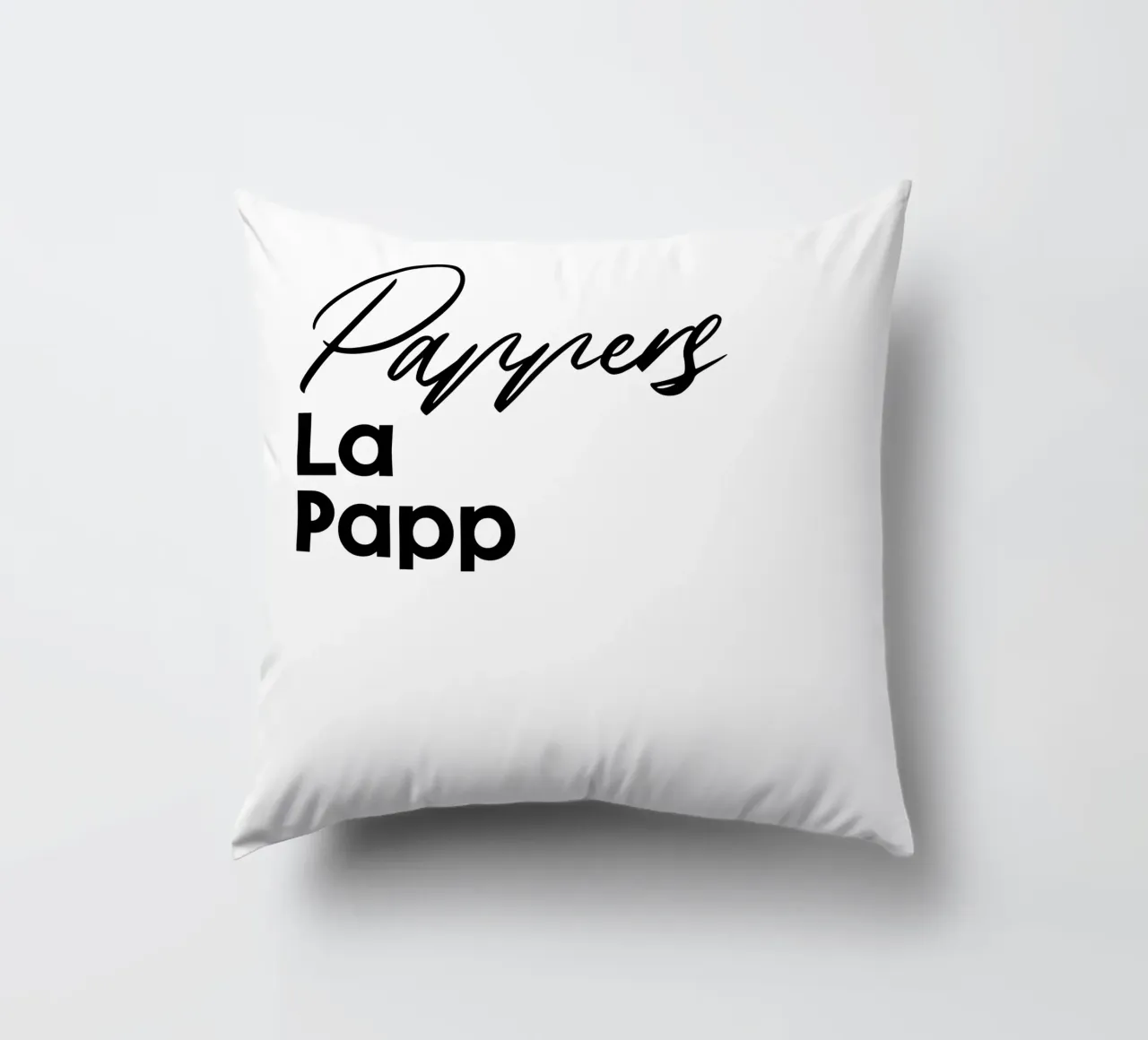 Pappers La Papp cuscino da YV TYPOGRAPHY