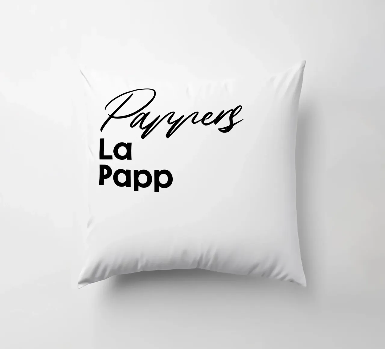 Pappers La Papp cuscino da YV TYPOGRAPHY